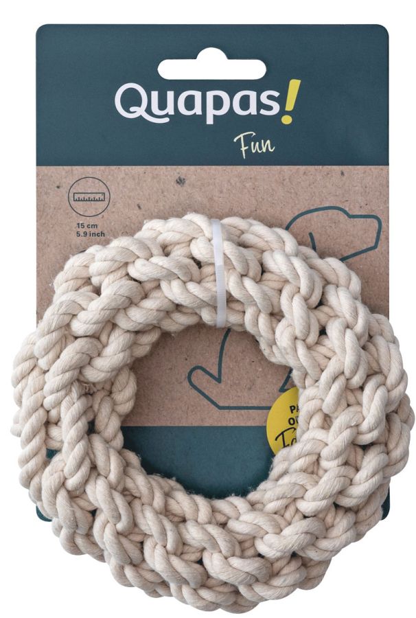 Quapas! koiranlelu köysikranssi 15cm