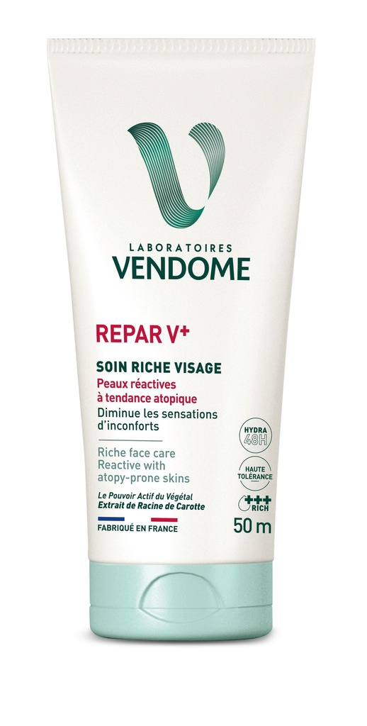 Vendome REPARV+ ravitseva kasvovoide 50ml