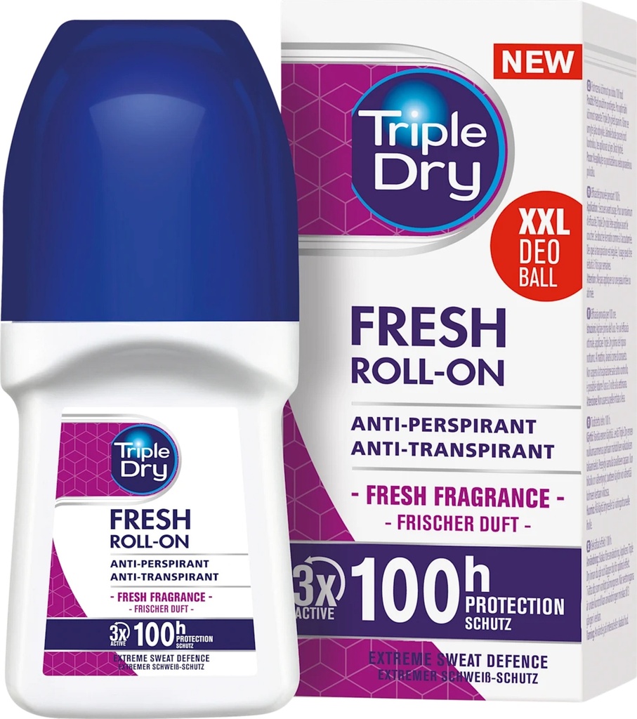 Triple Dry Fresh 100H Roll-on Antiperspirantti 50ml 