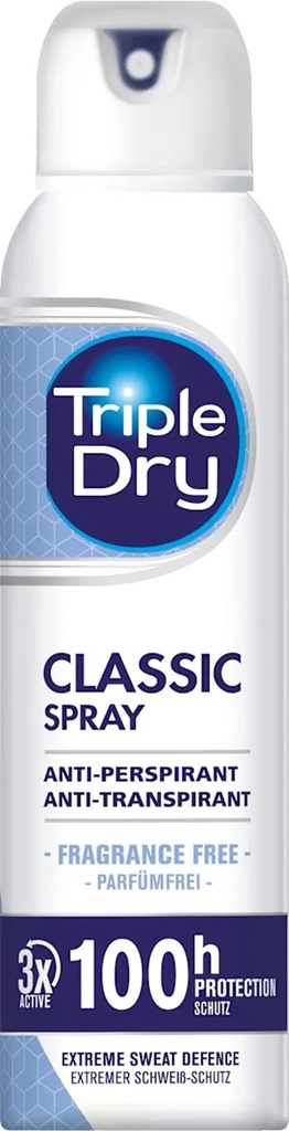 Triple Dry Classic 100H Antiperspirantti spray 150ml