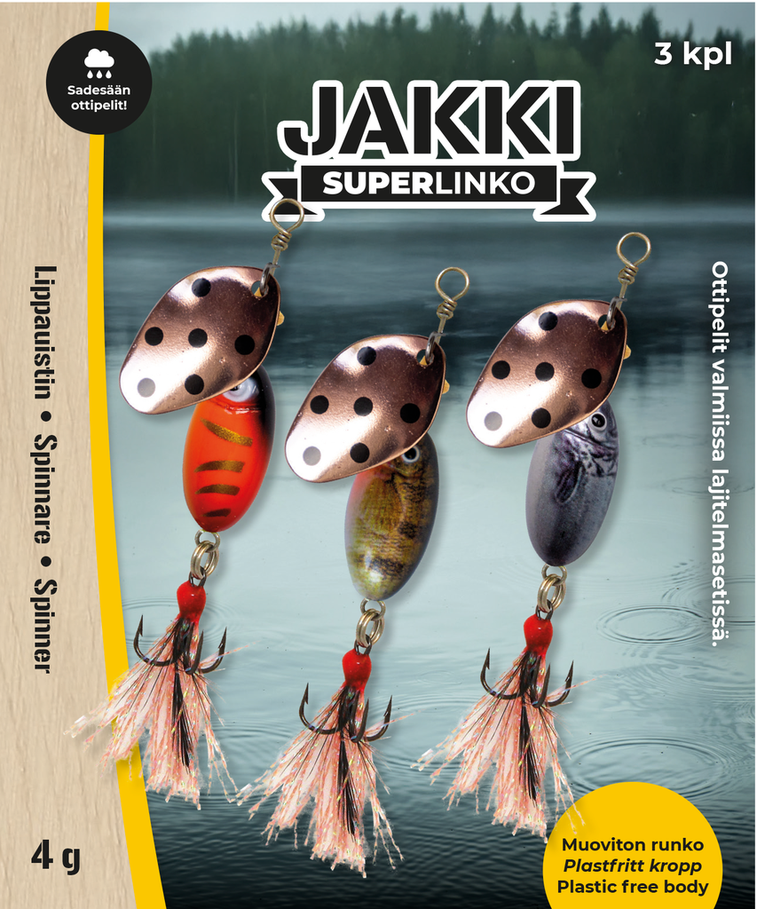 Jakki SuperLinko 4G 3 kpl lajitelma sadesää: 1167, 6027, 6028