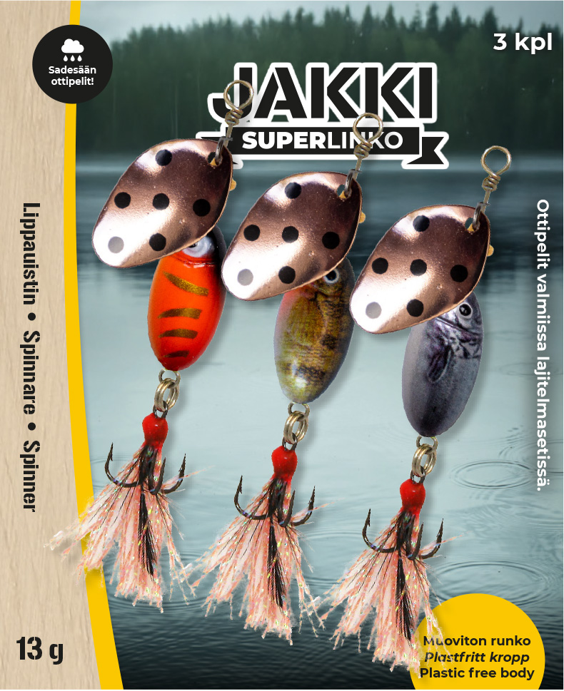 Jakki SuperLinko 13G 3 kpl lajitelma sadesää: 1167, 6027, 6028