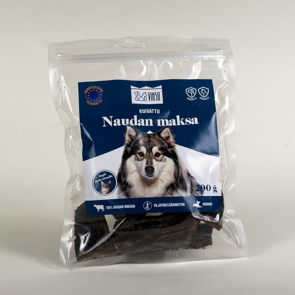 Viksu koiralle naudan maksa 200g