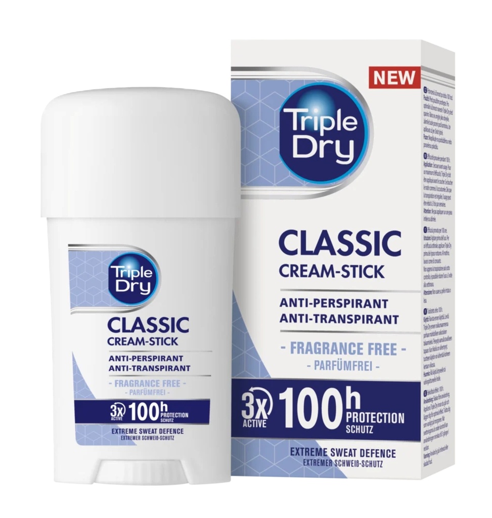 Triple Dry Classic 100h Cream stick antiperspirantti 45ml
