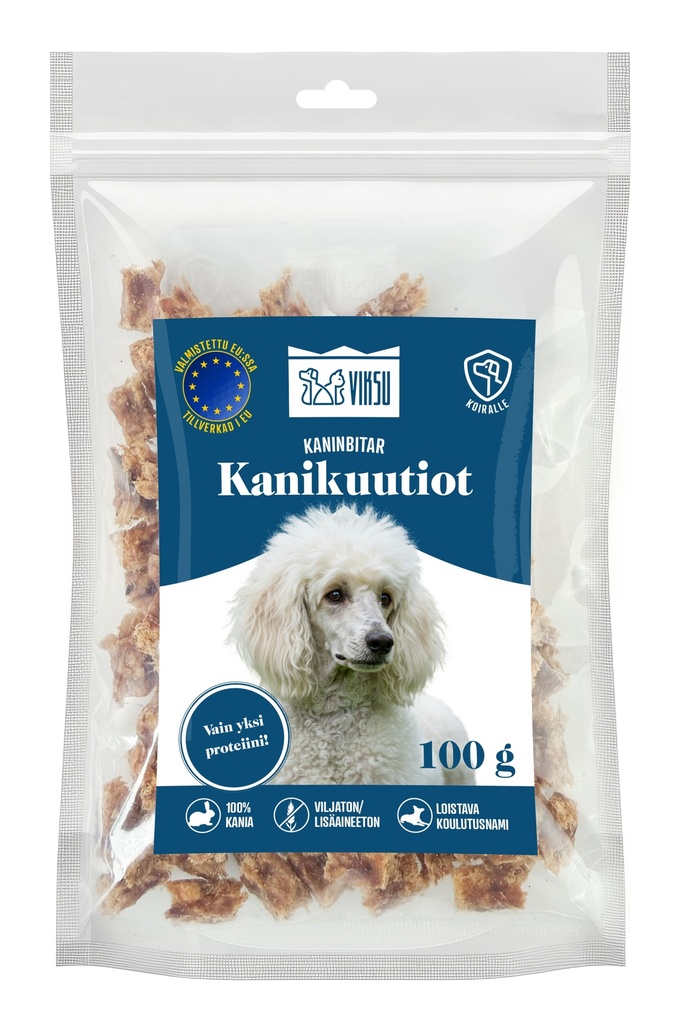 Viksu koiralle kuutiot kani 100g