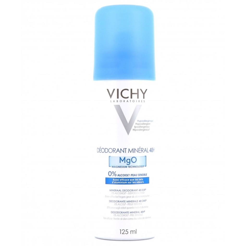 Vichy 125ml 48H Mineral Deospray for Sensitive skin Aluminium Salt Free