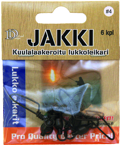 Jakki kuulalaakeri lukkoleikari 6kpl koko 4