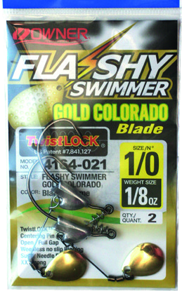 [4164-021] Owner Flashy Swimmer Colorado offset koukku koko 1/0