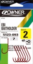 Owner 5123 Ebi Baitholder punainen  onkikoukku koko 6