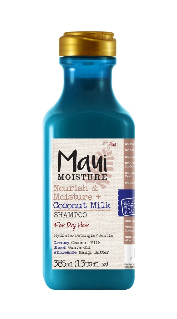 Maui Moisture Nourish &amp; Moisture + Coconut Milk Shampoo 385ml