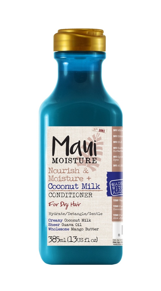 Maui Moisture Nourish &amp; Moisture + Coconut Milk Hoitoaine 385ml