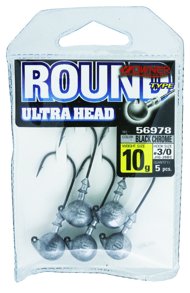 Owner Round Ultra Head jigipää 3 g # 1 6 kpl