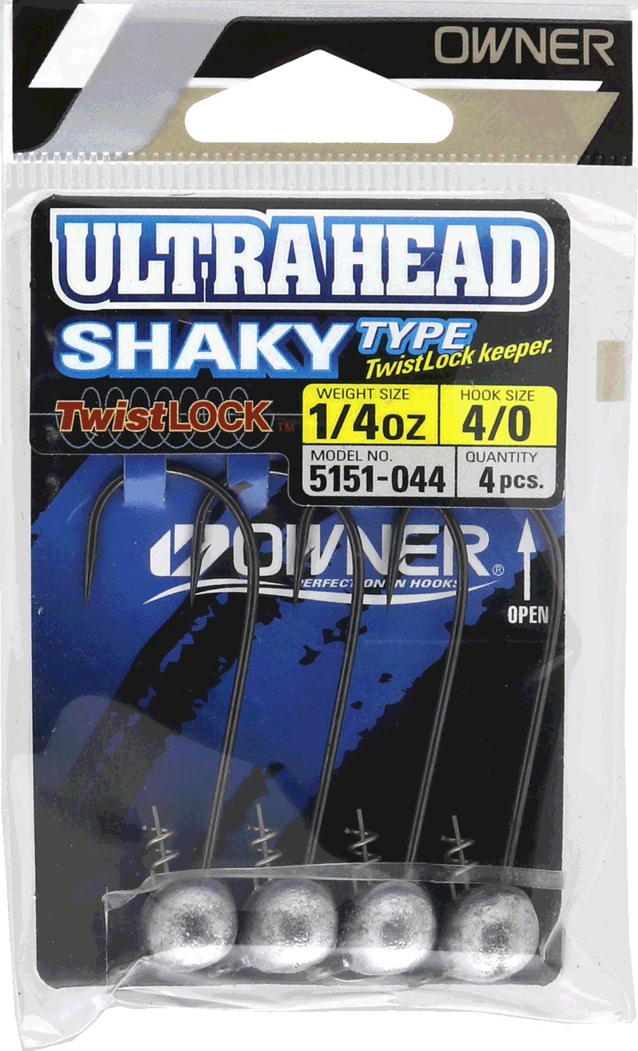 Owner Shaky Head jigikoukku 3,5 g 4/0 4 kpl