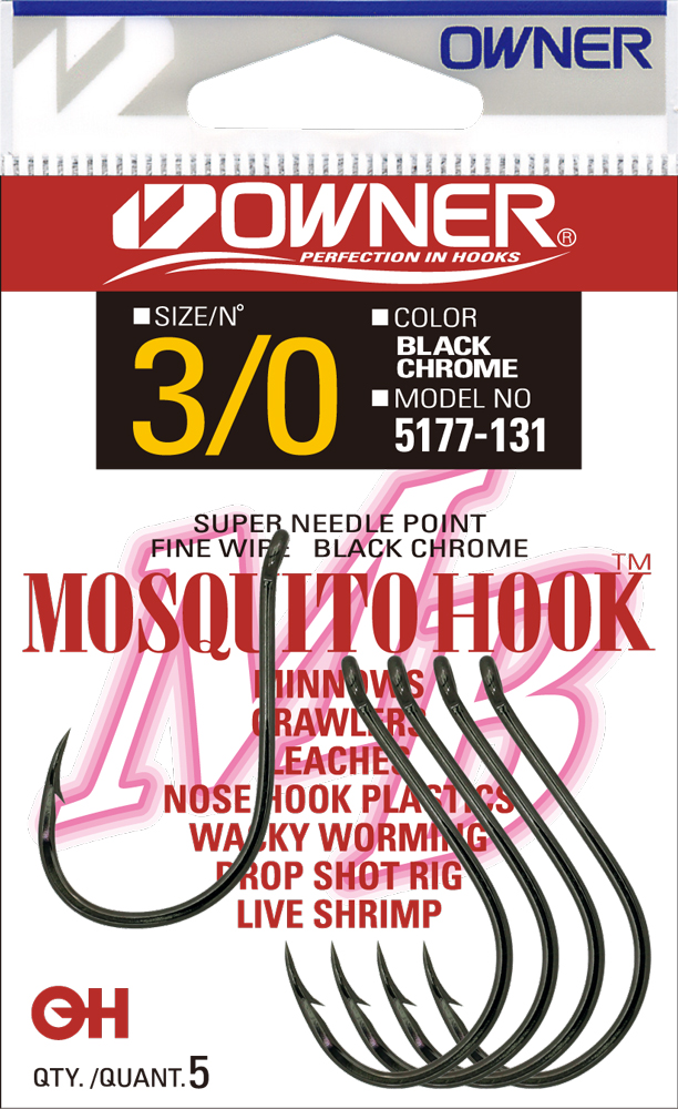 Owner Mosquito dropshot/putkiperhokoukku 6 10 kpl 