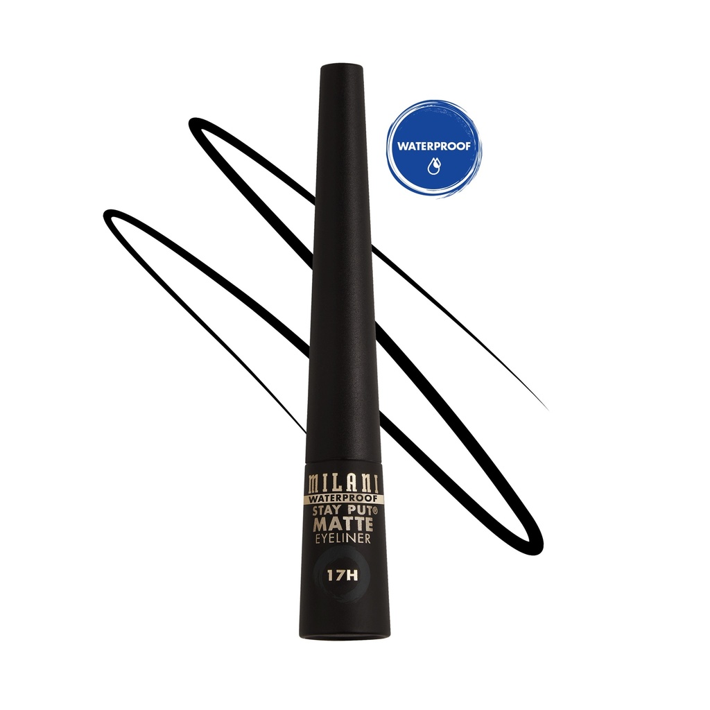 Milani Stay Put Matte Eyeliner 150 Black Waterproof