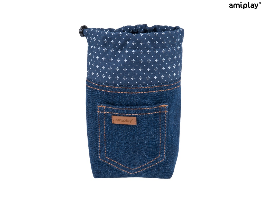 Amiplay Denim herkkupussukka 10x7x14cm, tummansininen 