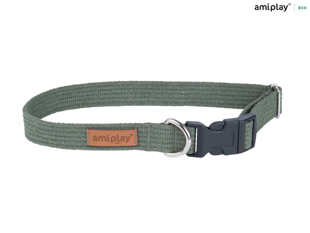 Amiplay Cotton koiranpanta, säädettävä 40-60x2,5cm, khaki L