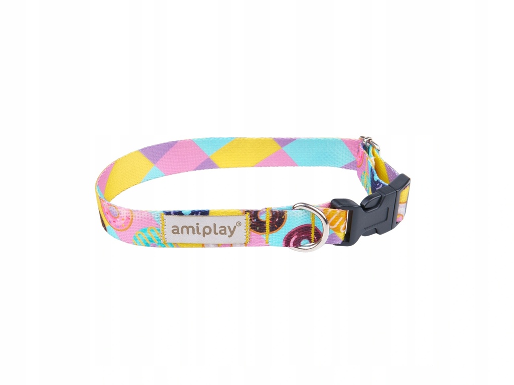 Amiplay BeHappy koiranpanta, säädettävä 20-35x1,5cm, donut S