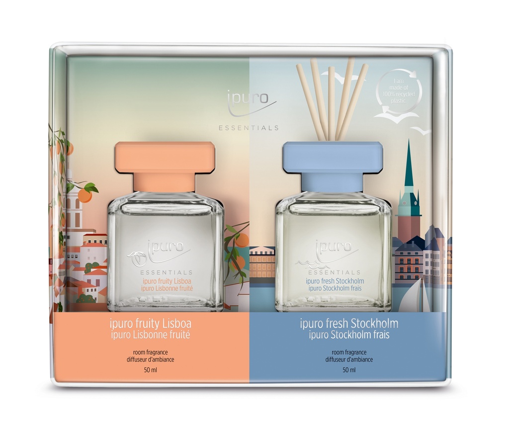 ipuro Huonetuoksu 2x50ml Stockholm &amp; Lisboa 