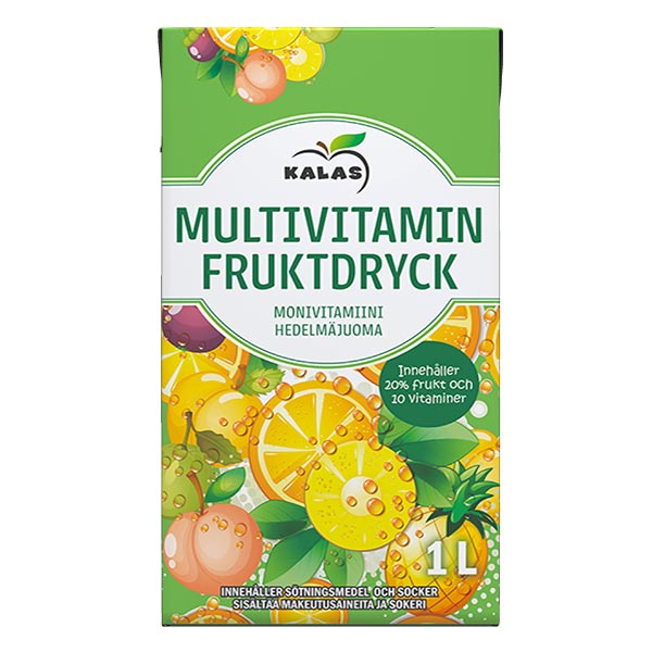 Kalas 10 vitamiinia hedelmämehujuoma 1l
