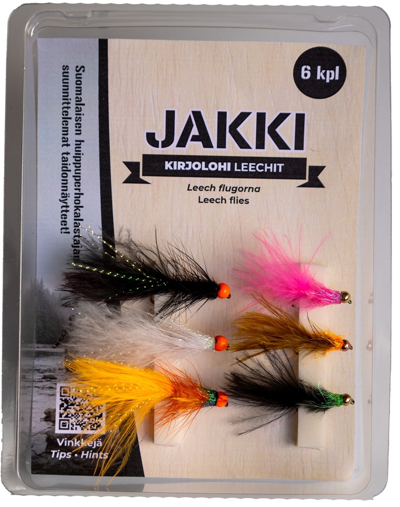JAKKI perholajitelma Kirjolohi Leech sis. 6kpl