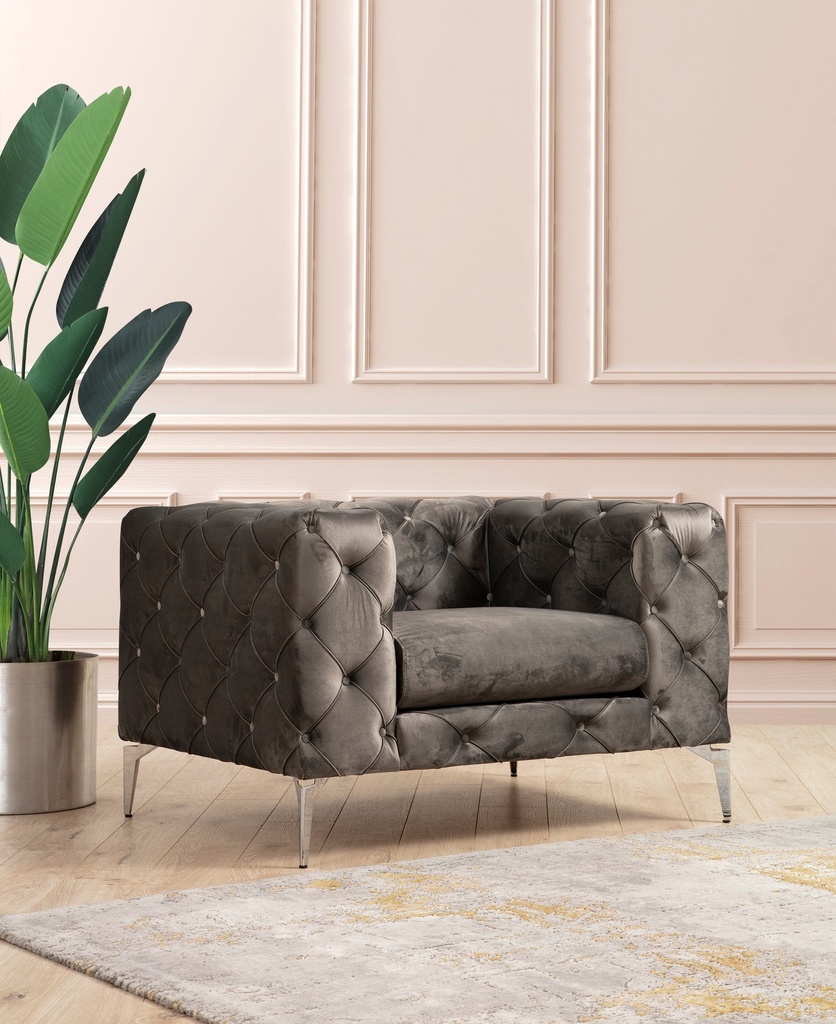 Chic Home Aino nojatuoli 108x90xK70 cm, antrasiitti