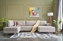 Chic Home Bessi kulmavuodesohva divaanilla 300x202 cm, vaaleanbeige