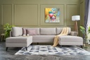 Chic Home Väinö kulmavuodesohva 2 divaanilla 300x202xK78 cm, beige