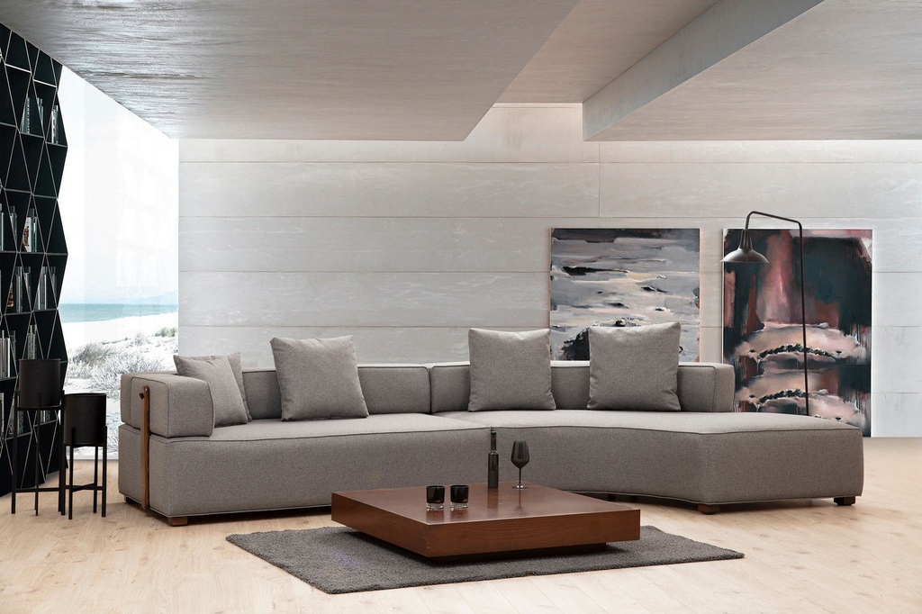 Chic Home Gisele modulaarinen kaarisohva 340 cm R, harmaa