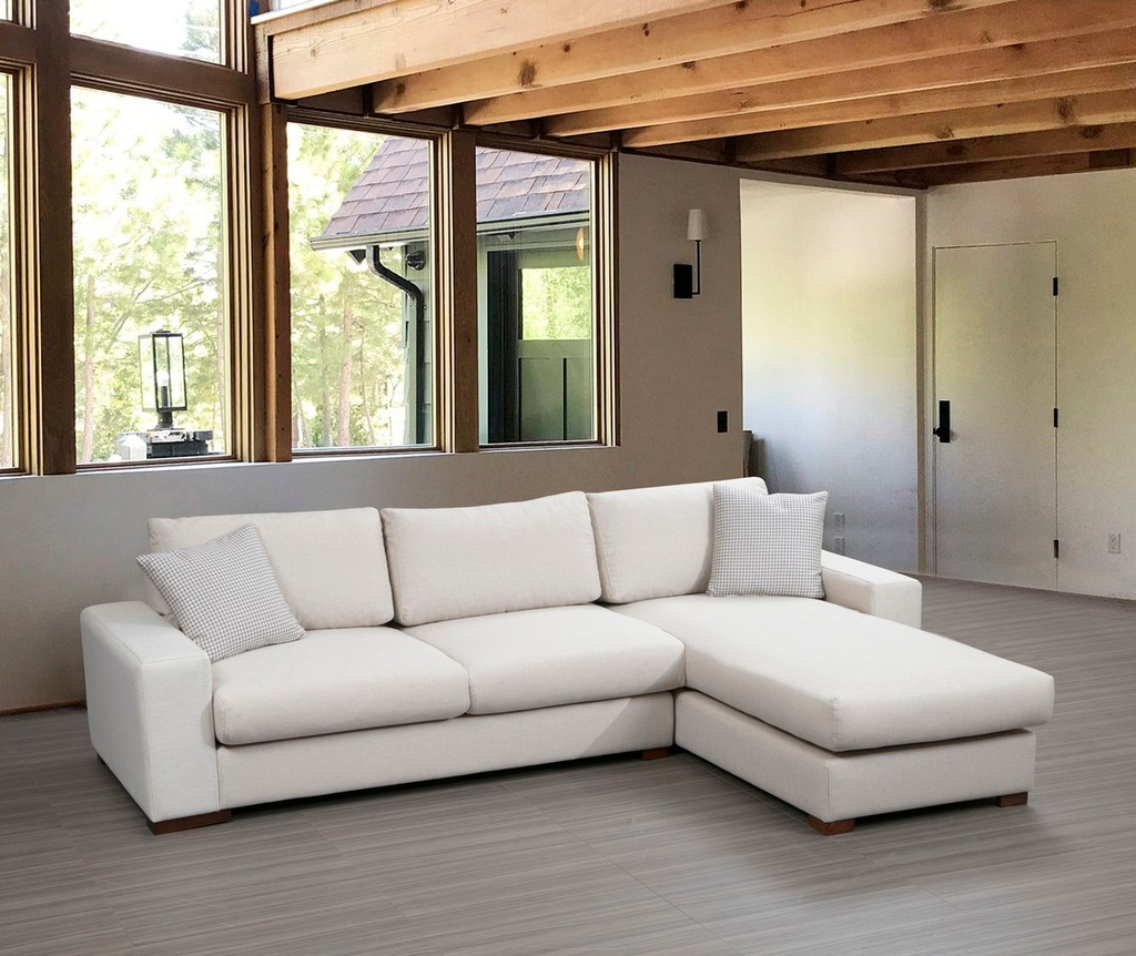 Chic Home Loop kulmasohva divaanilla 270x194 cm R, valkoinen