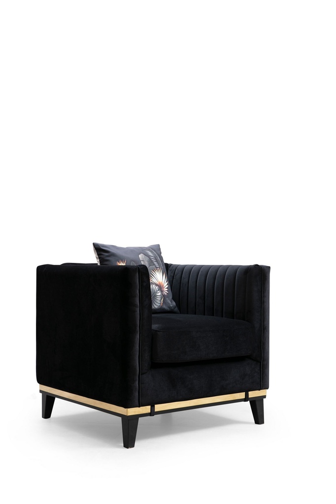 Chic Home Birgitta nojatuoli 85x83xK75 cm, musta