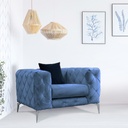 Chic Home Aino nojatuoli 108x90xK70 cm, vaaleansininen