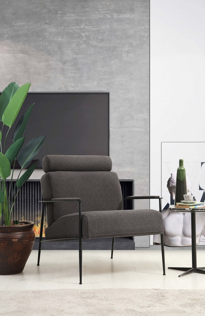 Chic Home Toscana - Grey Wing Chair