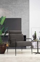 Chic Home Toscana - Grey Wing Chair