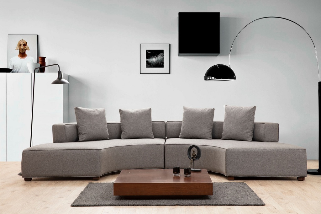 Chic Home Gisele U modulaarinen kaarisohva 360 cm, harmaa
