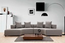 Chic Home Gisele U modulaarinen kaarisohva 360 cm, harmaa