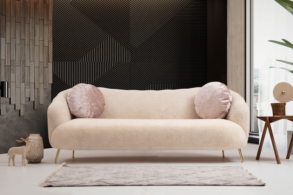 Chic Home Niila 3-istuttava sohva 215x90 cm, beige