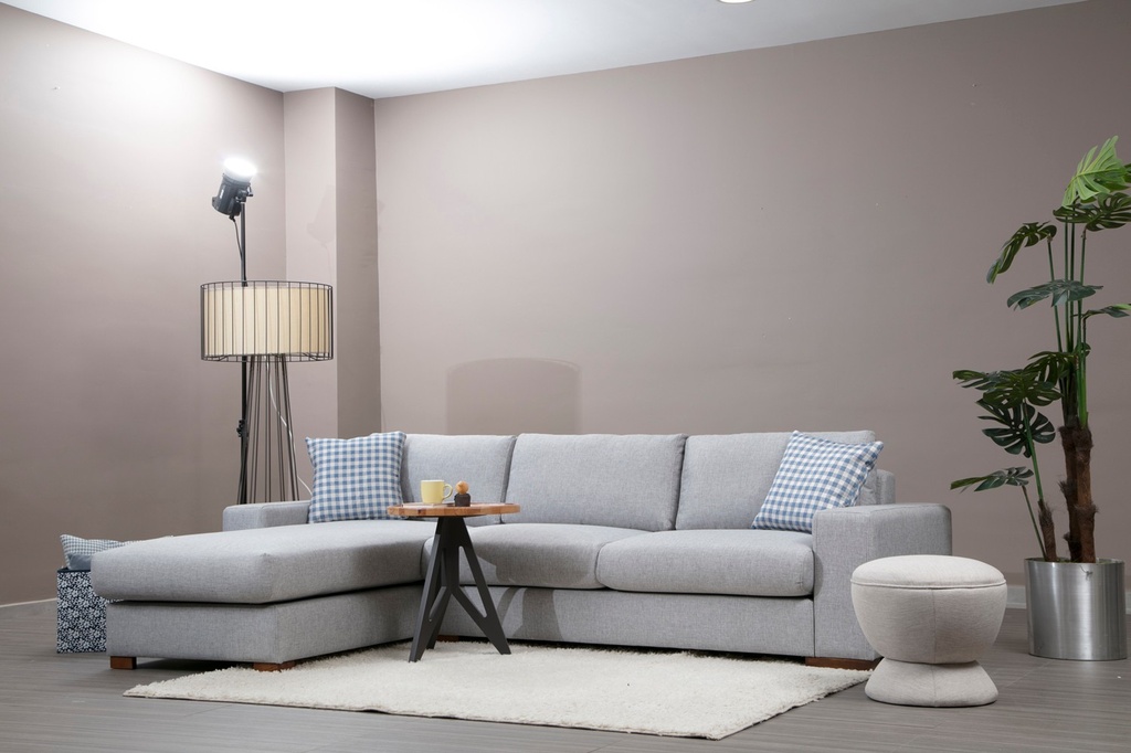 Chic Home Loop kulmasohva divaanilla 290x194 cm L, harmaa