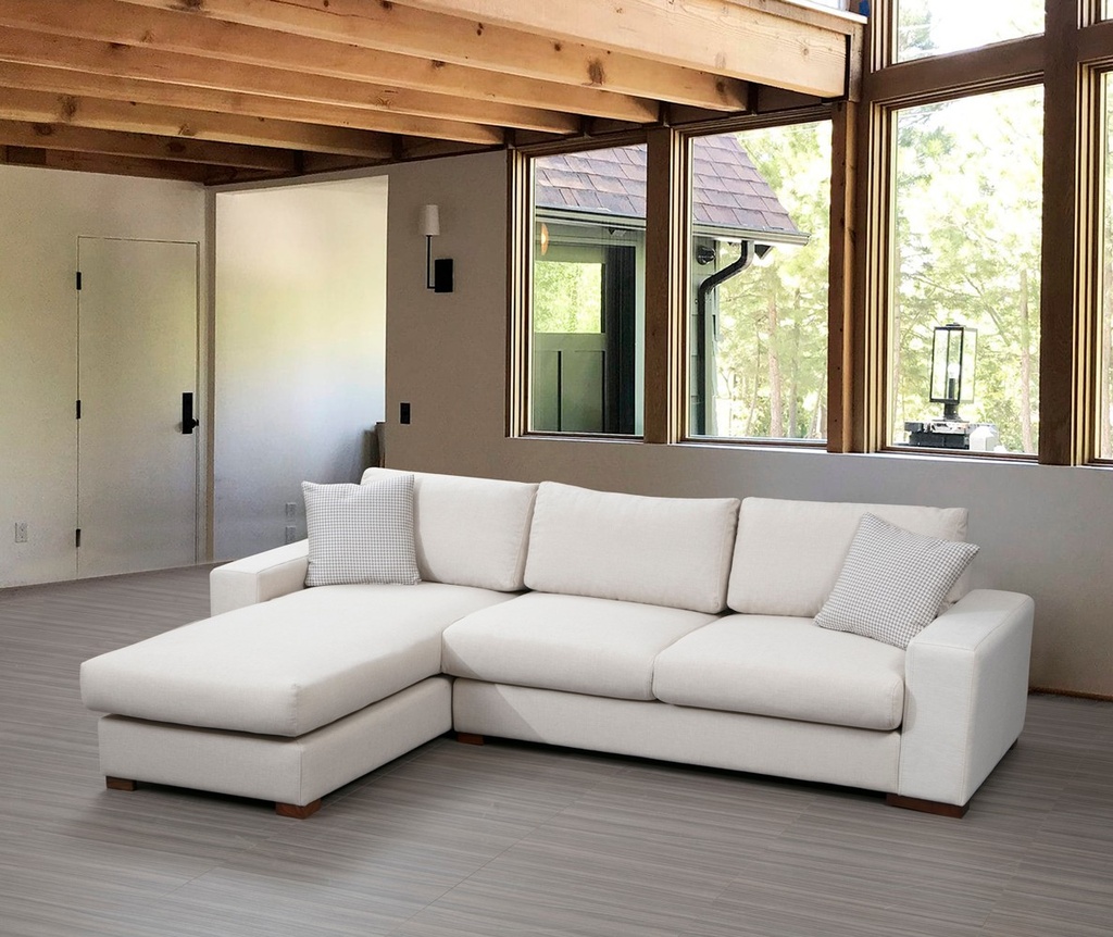 Chic Home Loop kulmasohva divaanilla 270x194 cm L, valkoinen