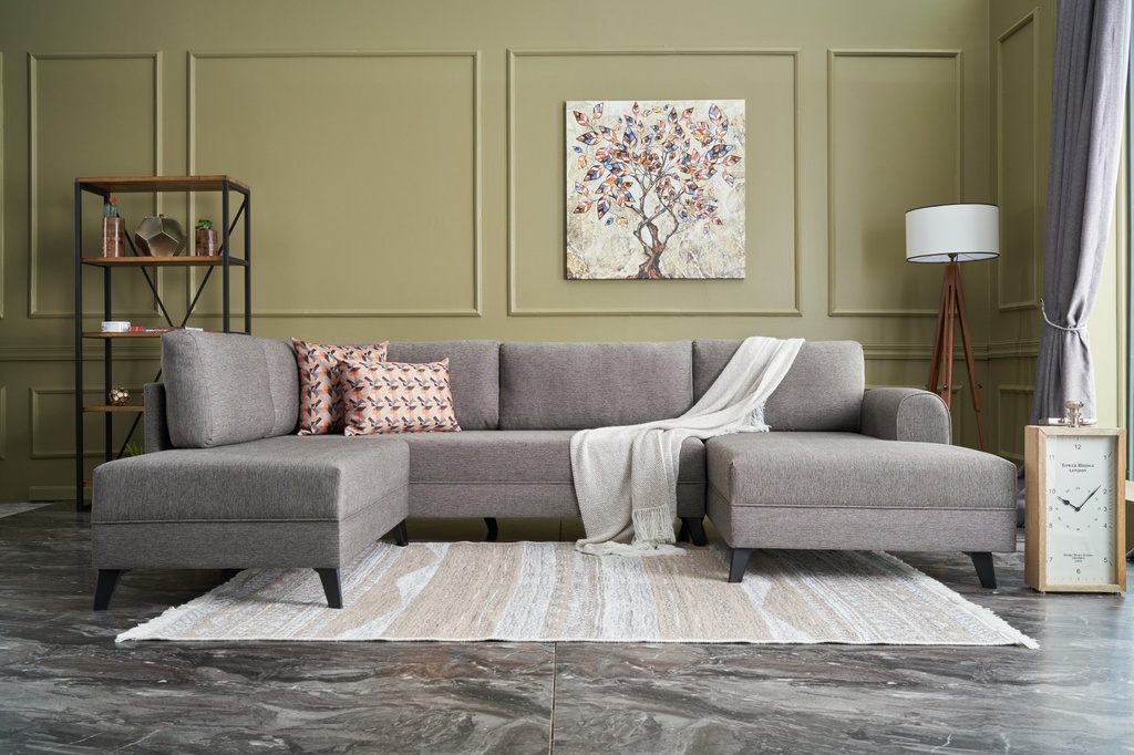 Chic Home Bessi kulmavuodesohva divaanilla 300x202 cm, ruskea