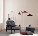 Chic Home Anitta nojatuoli 77x84xK90 cm, harmaa/musta
