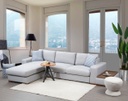 Chic Home Loop kulmasohva divaanilla ja sivupöydällä 332x194 cm L, harmaa