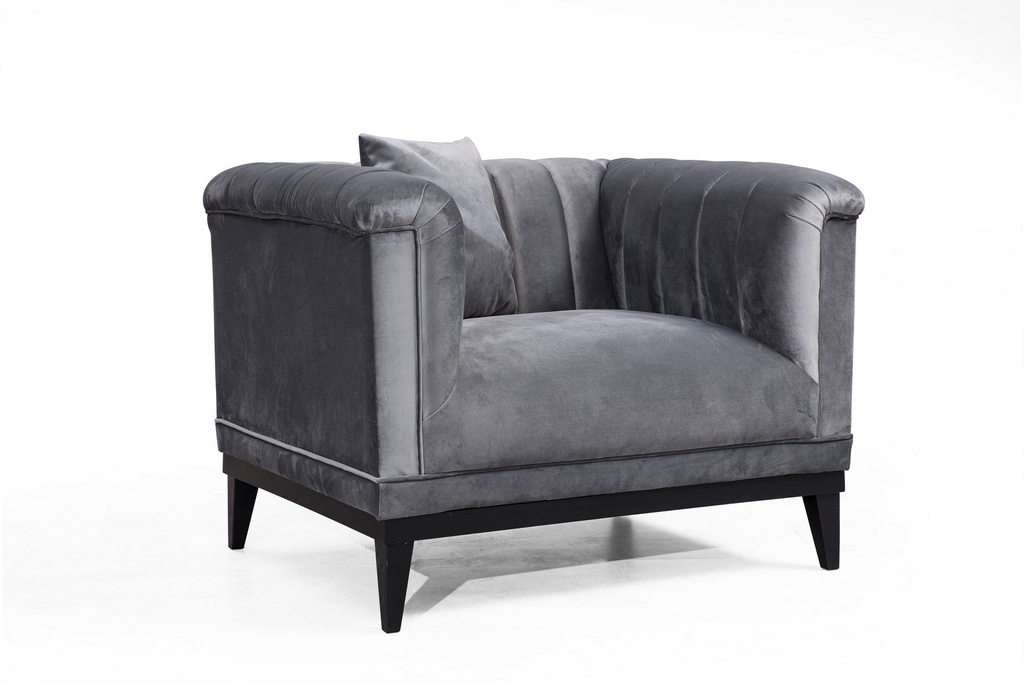 Chic Home Trendy - Dark Grey Wing Chair
