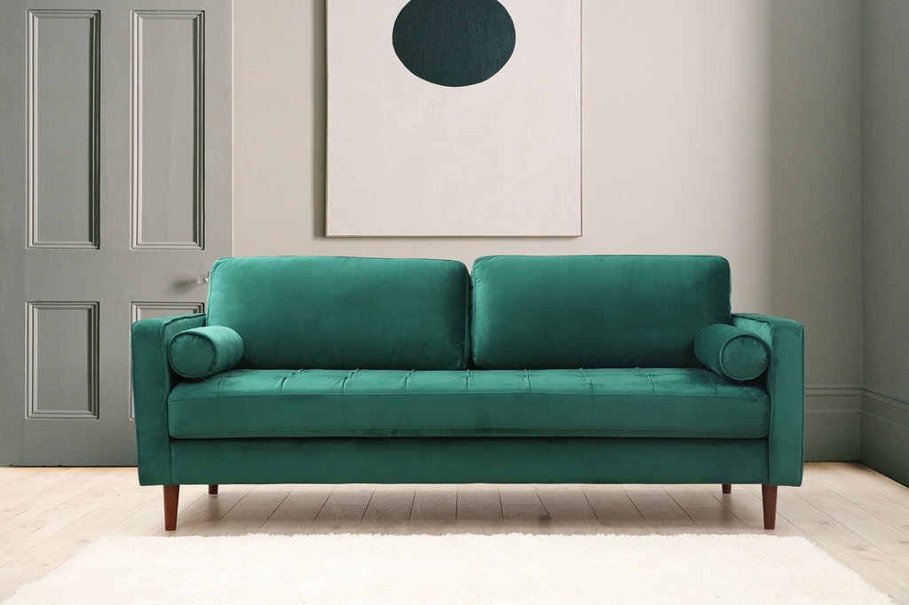 Chic Home Rebekka 3-istuttava sohva 215 cm, vihreä