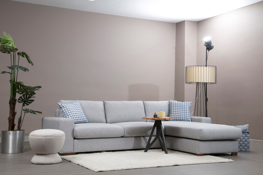 Chic Home Loop kulmasohva divaanilla 290x194 cm R, harmaa
