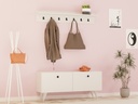 Chic Home Ruune naulakko hattuhyllyllä ja kenkäkaapilla 113x35xK49 cm, valkoinen