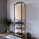 Chic Home Poyraz Trend Gardırop Tekli Üst kapaklı L609 vaatehyllykkö, tammi