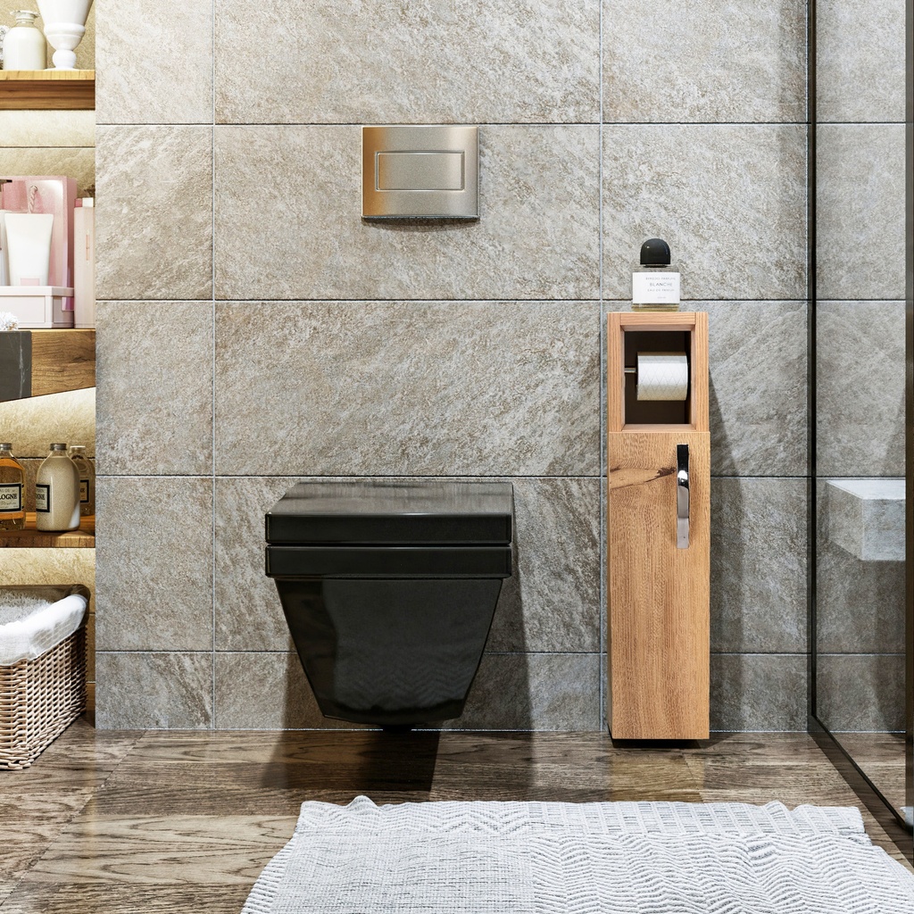 Chic Home Stara säilytyskaappi WC-/kylpytiloihin 15x12xK65 cm, beige