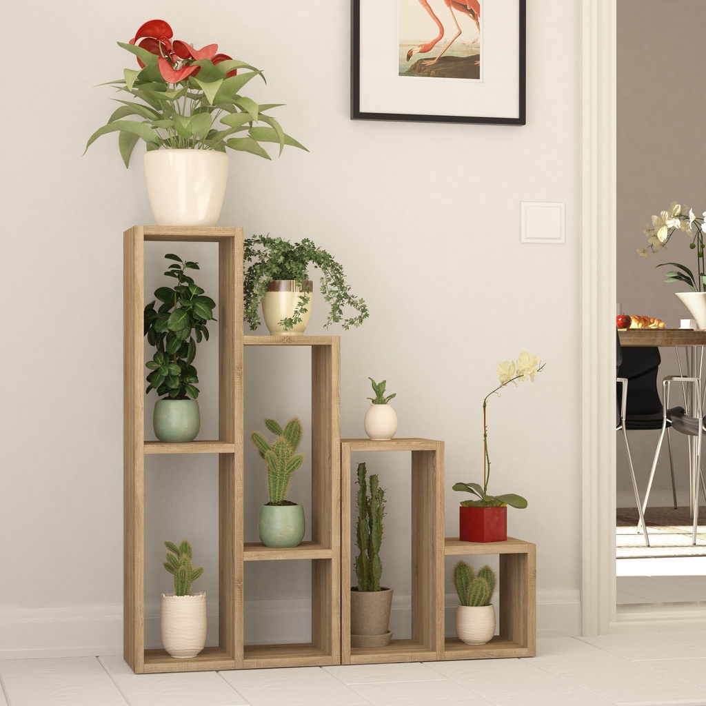 Chic Home Sylvi 2-osainen hyllykkö 84x20xK89 cm, beige