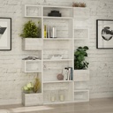 Chic Home Niko kirjahylly 120x20xK171 cm, valkoinen